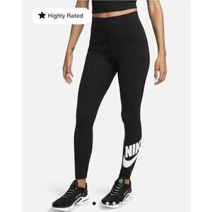 Nike tight fit regular length black leggings activewear workout women’s XS NWT